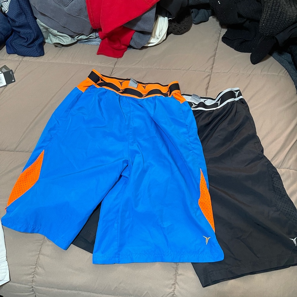 Old Navy Blue and Orange Boys Athletic Shorts